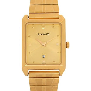 Sonata Analog Watch for Men 7007YM02 - KRISHNA WATCH COMPANY