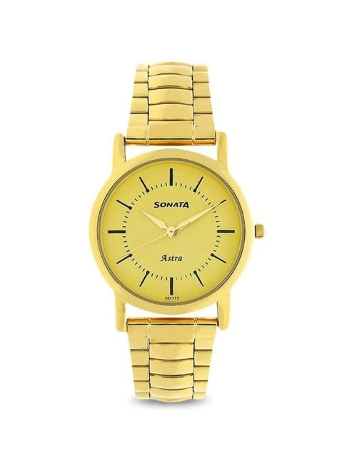 Sonata Astra Analog Watch for Men NS77049YM01 - KRISHNA WATCH COMPANY