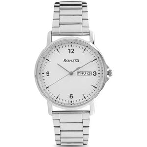 Sonata Essentials Analog Watch for Men - 77084YM03 - KRISHNA WATCH COMPANY