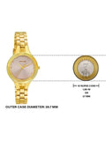 Sonata Gold Edit Pink Dial Women Watch With Stainless Steel Strap ns8177ym02 / 8177ym02 - KRISHNA WATCH COMPANY