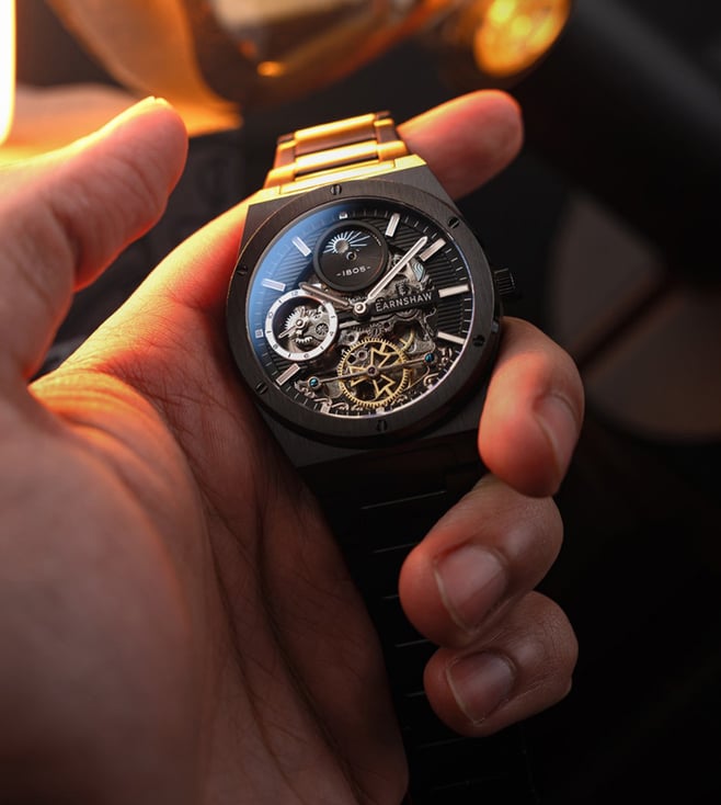 EARNSHAW Drake Dual Time Automatic Watch for Men ES-8291-55