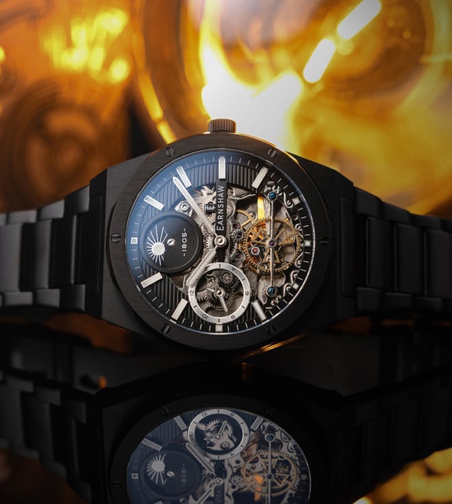 EARNSHAW Drake Dual Time Automatic Watch for Men ES-8291-55