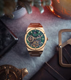 EARNSHAW Drake Dual Time Automatic Watch for Men ES-8291-66