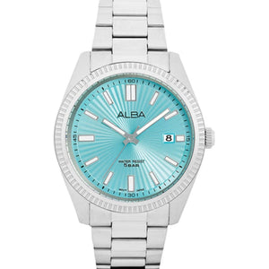 Alba Analogue Blue Dial Men's Stainless Steel Watch-As9S71X1 - KRISHNA WATCH COMPANY