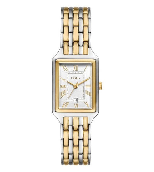 Fossil Raquel Three-Hand Date Two-Tone Stainless Steel Watch ES5368