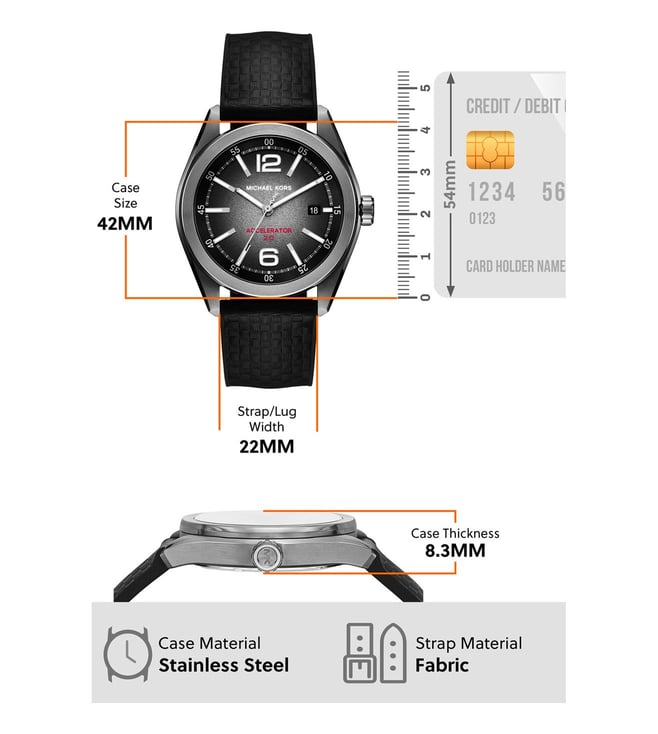 Michael Kors Accelerator 2.0 Analog Watch for Men MK9175 - KRISHNA WATCH COMPANY