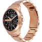 Armani Exchange Men's Automatic Rose Gold-Tone Stainless Steel Watch AX2456