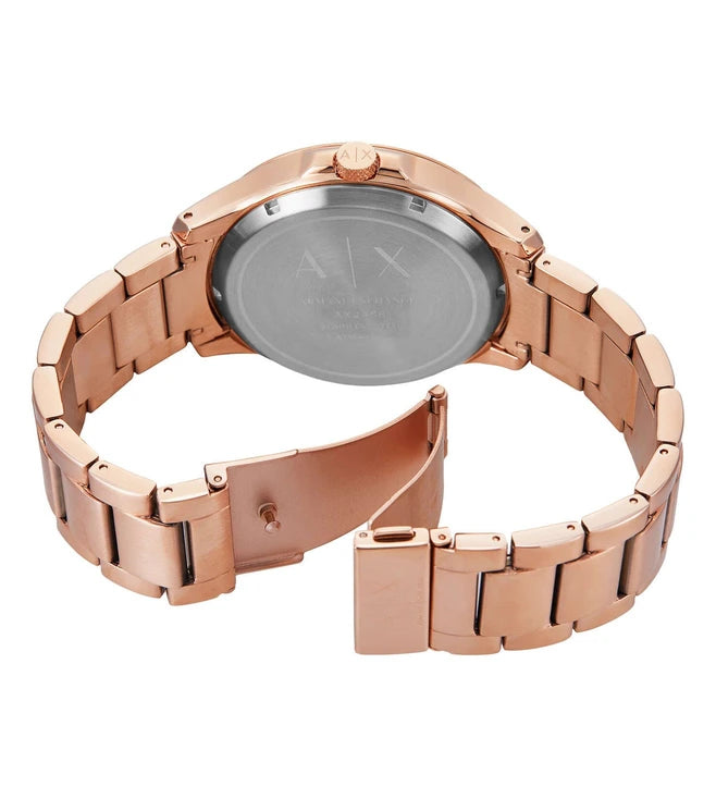 Armani Exchange Men's Automatic Rose Gold-Tone Stainless Steel Watch AX2456