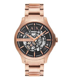 Armani Exchange Men's Automatic Rose Gold-Tone  Watch - AX2456