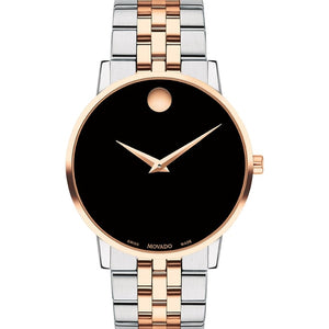 Movado Museum Analog Watch for Men - 607964 - KRISHNA WATCH COMPANY