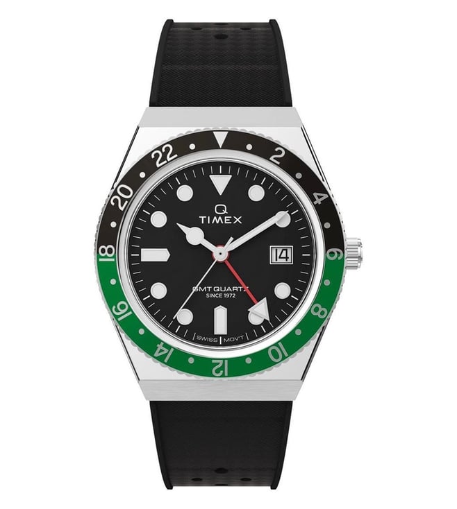 TIMEX Q TIMEX Men Black Round Dial Analog Watch - TW2W57500UJ