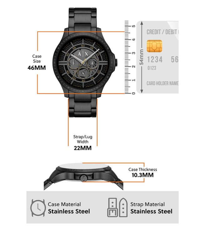 Armani Exchange Analog Watch for Men with Bracelet AX2460