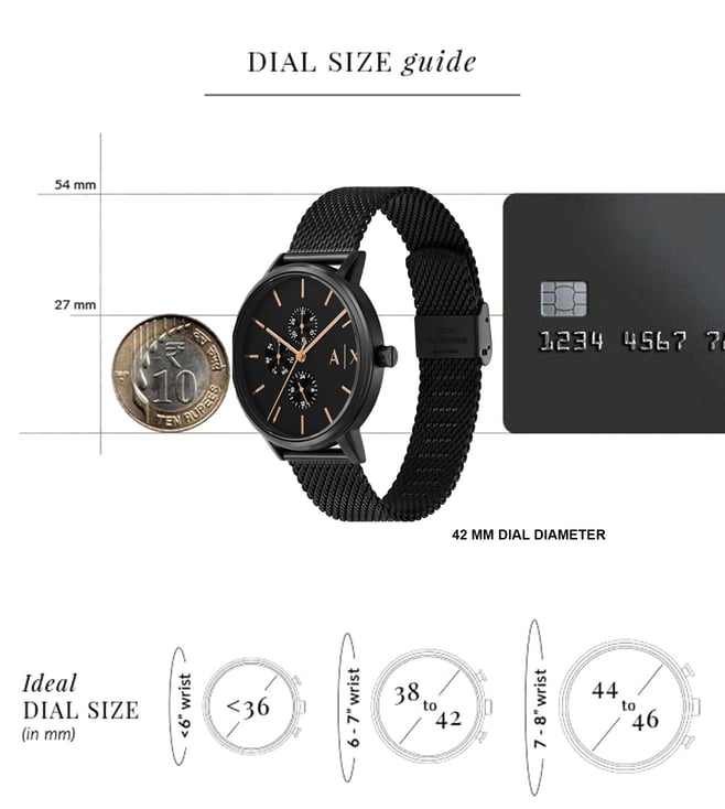 Armani Exchange Analog Watch for Men With Nacklace AX7162SET