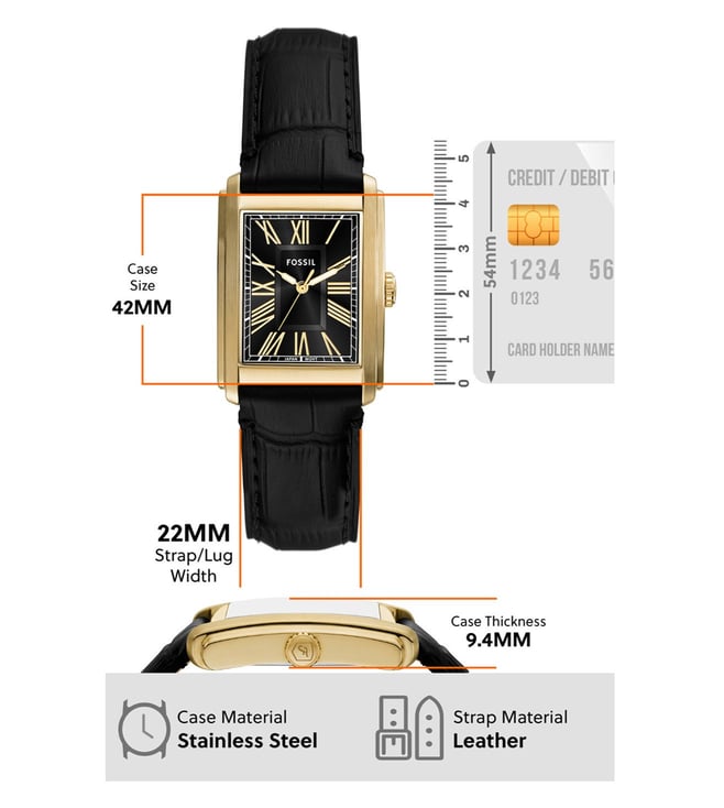 Fossil Carraway Analog Watch for Men - FS6091 - KRISHNA WATCH COMPANY