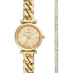Fossil Carlie Analog Watch for Women with Bracelet ‌ES5387SET - KRISHNA WATCH COMPANY