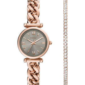 Fossil Carlie Analog Watch for Women with Bracelet ES5378SET - KRISHNA WATCH COMPANY