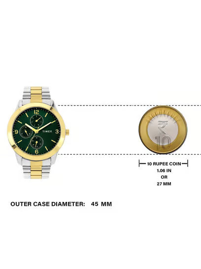 Timex Men astrological Green Round Dial Watch - TWEG18525