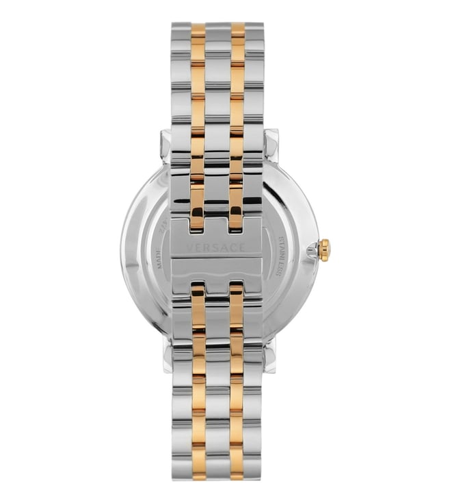 Versace V-Eternal Silver Tone Dial Watch - VEJL01024 - KRISHNA WATCH COMPANY