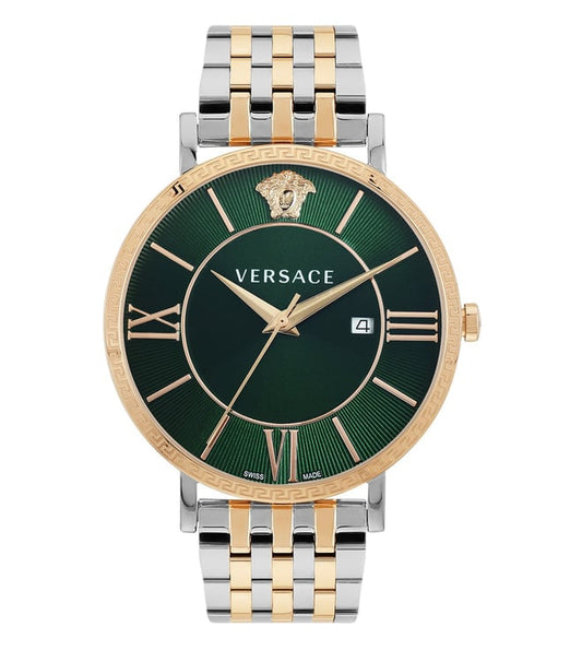 Versace V-Eternal Gent Date Green astrology Watch - VENCA0424