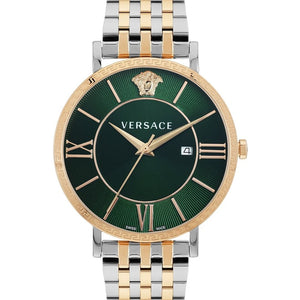 Versace V-Eternal Gent Date Green astrology Watch - VENCA0424 - KRISHNA WATCH COMPANY