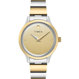 TIMEX Champagne Round Dial Analog Womens Watch - TWTL13701 - KRISHNA WATCH COMPANY