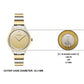 TIMEX Champagne Round Dial Analog Womens Watch - TWTL13701