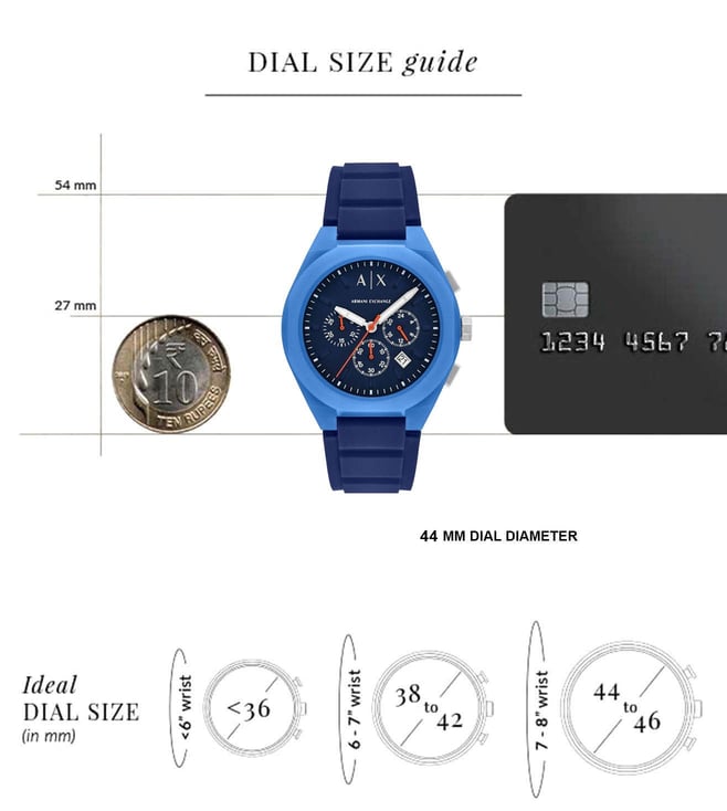 Armani Exchange Sync Quartz Chronograph Men 44 mm AX4170 - KRISHNA WATCH COMPANY