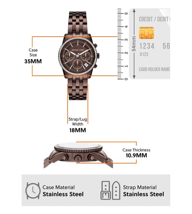 Michael Kors Bryant Quartz Chronograph Women - MK7559 - KRISHNA WATCH COMPANY