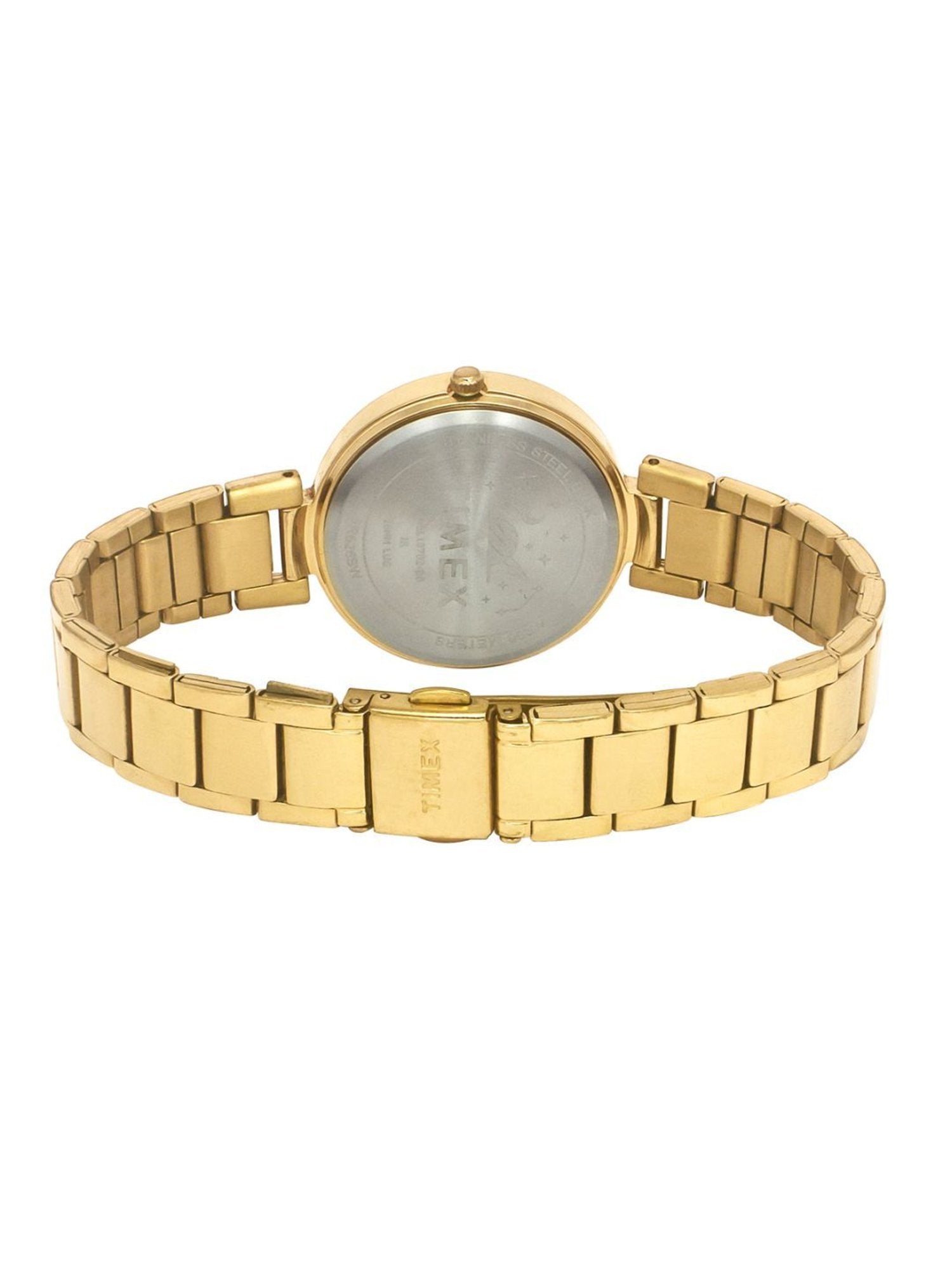 TIMEX Champagne Round Dial Analog Women's Watch - TWEL18712
