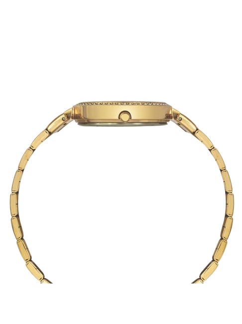 TIMEX Champagne Round Dial Analog Women's Watch - TWEL18712