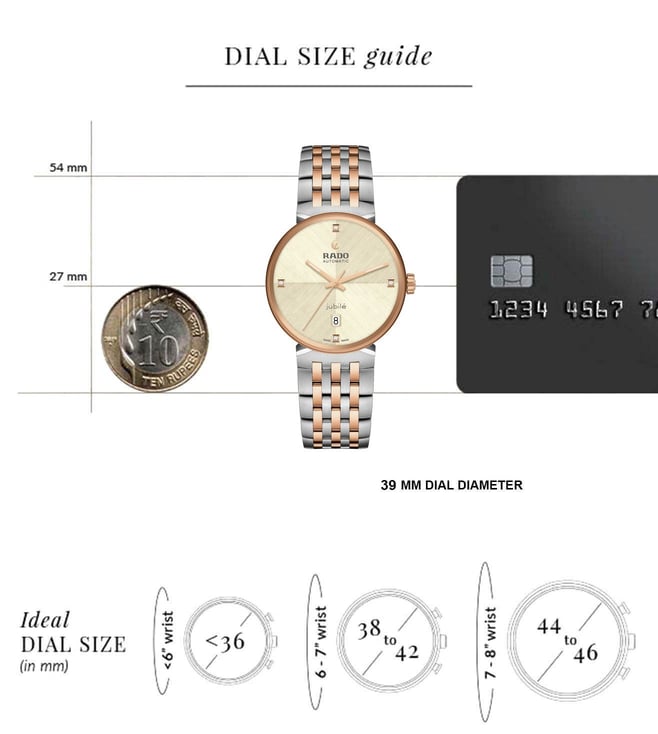 RADO Florence Automatic Unisex 39 mm R48903703 - KRISHNA WATCH COMPANY