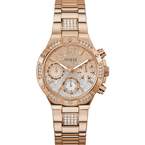 Guess Light Brown Round Dial Analog Women's Watch - GW0950L4 - KRISHNA WATCH COMPANY