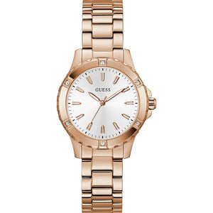 Guess White Round Dial Analog Women's Watch - GW0948L5 - KRISHNA WATCH COMPANY