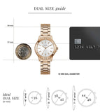 Guess White Round Dial Analog Women's Watch - GW0948L5