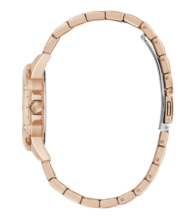 Guess White Round Dial Analog Women's Watch - GW0948L5