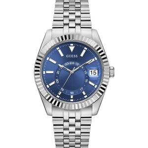 Guess Blue Round Dial Analog Men's Watch - GW0977G1 - KRISHNA WATCH COMPANY