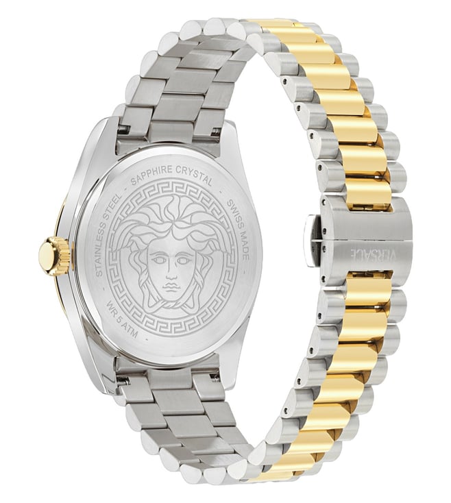 Versace Green Round Dial Analog Men Watch - VE0G00425