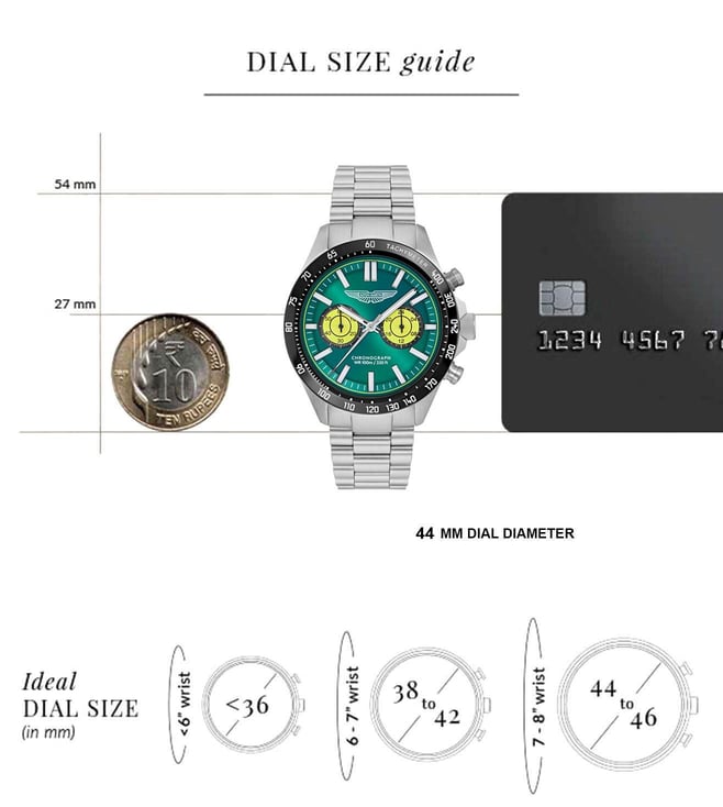 ASTON MARTIN Lagunda Icon Quartz Chronograph Men 44 mm MTIS1F5023E