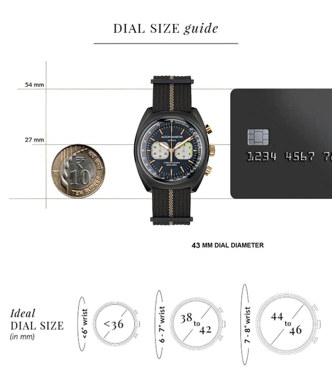 ASTON MARTIN Lagunda Timeless Quartz Chronograph Men 43 mm - MTTS2F5043E