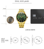 Titan Aurelian Concealed Automatic Analog with Green Dial Watch for Men 90110ym02