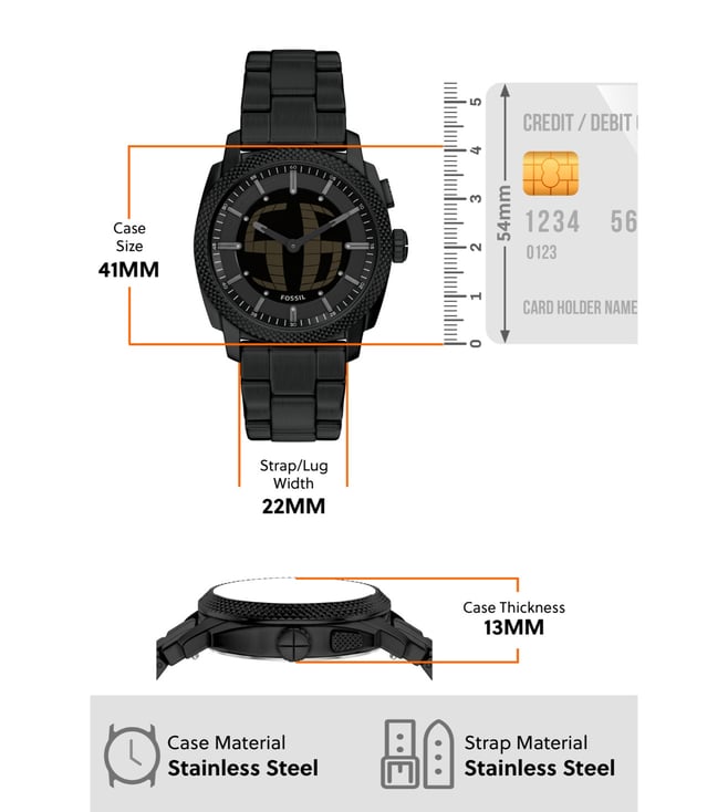 Fossil Machine Analog-Digital Men 41 mm FS6156 - KRISHNA WATCH COMPANY
