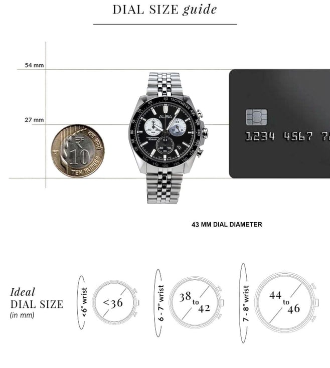 ALBA Signa Quartz Chronograph Men 43 mm AX7025X1