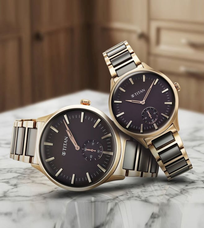 Titan Modern Bandhan Quartz Couples 48.5 mm 9401394213KD01