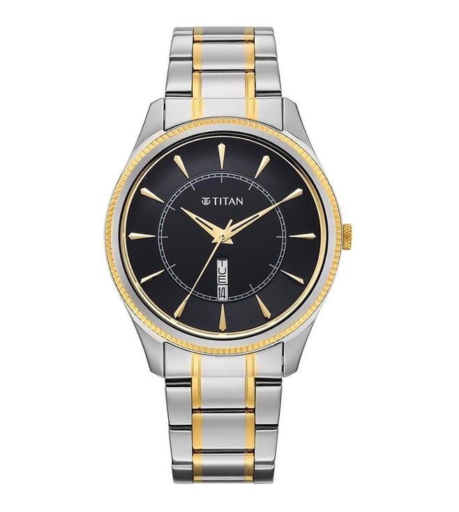 Titan Regalia Allure Classic Day-Date Men's Dress Watch 10047bm02