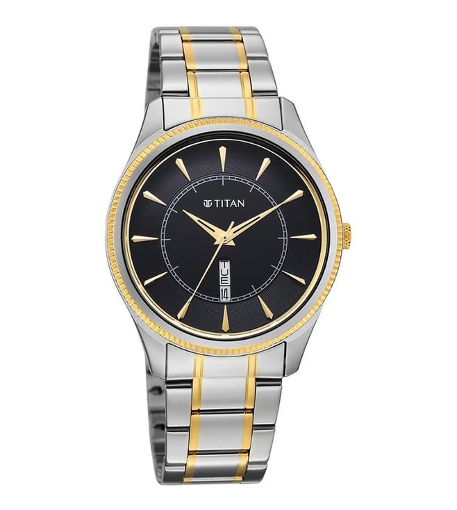 Titan Regalia Allure Classic Day-Date Men's Dress Watch 10047bm02