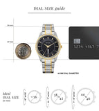 Titan Regalia Allure Classic Day-Date Men's Dress Watch 10047bm02