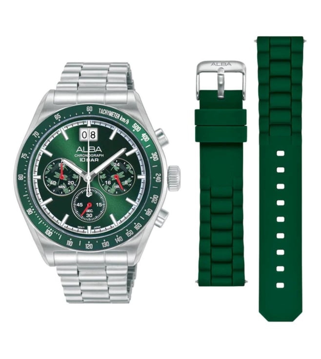 ALBA Flagship - Signa Quartz Chronograph Men 42 mm AU5027X2 with Interchangeable Strap