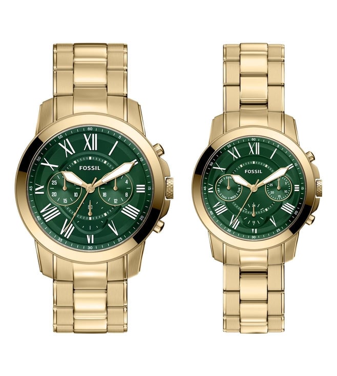 Fossil Grant Quartz Chronograph Couple 42 mm FS6201SET