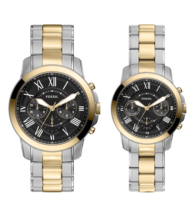 Fossil Grant Quartz Chronograph Couple 42 mm FS6202SET