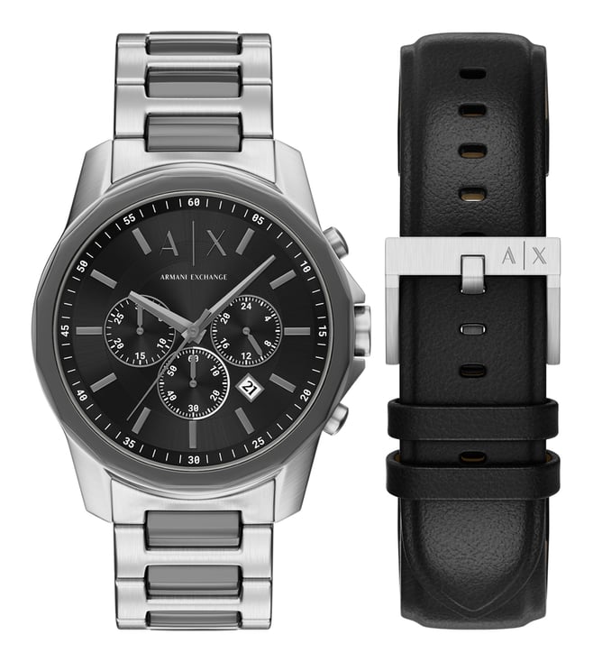 Armani Exchange Quartz Chronograph Men 44 mm with Interchangeable Strap AX7181SET